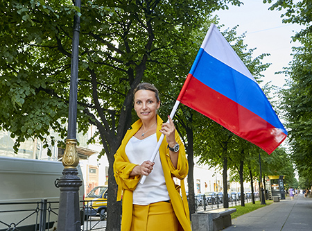 В Дворцовом отметили День Государственного флага России